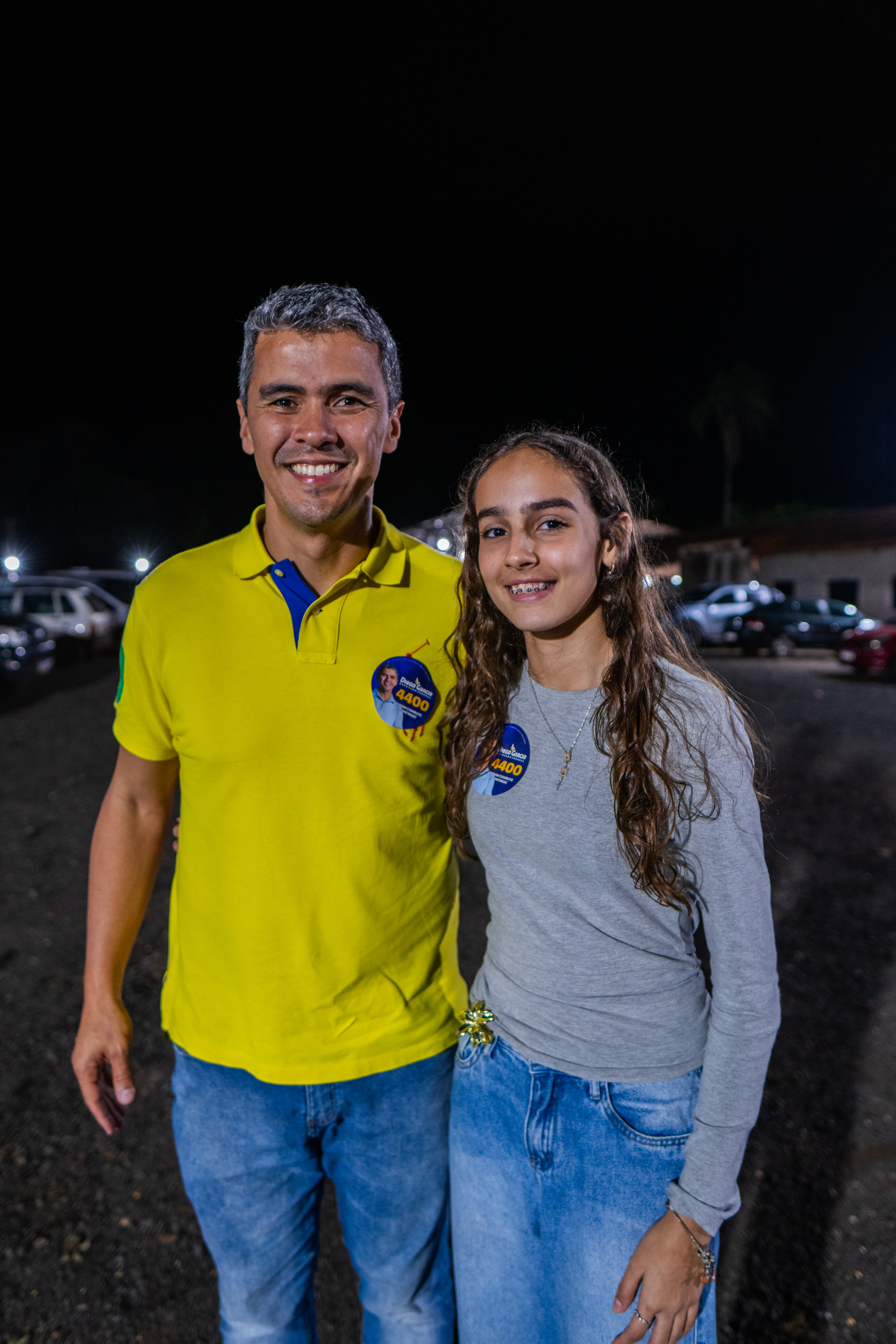 Diego Garcia em evento de campanha