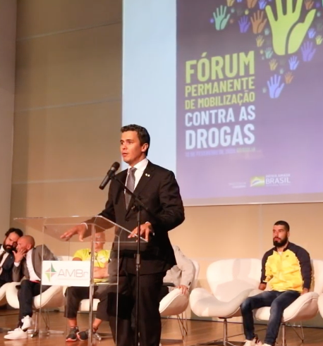 Diego Garcia em evento pela vida